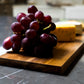 Modern Farmhouse Cheese Board - Acacia Wood with Black Slate or Faux Carrara Marble