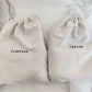 Linen "Potatoes" and "Onions" - 15"x12" Farmhouse Artisan Linen Bags - Natural & Sustainable - Stay Fresher, Longer