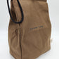 Reusable Brown Bag Lunch Bag - Heavy Duty Sustainable Cotton Sack with Velcro Top and Rope Handle