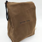 Reusable Brown Bag Lunch Bag - Heavy Duty Sustainable Cotton Sack with Velcro Top and Rope Handle