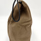 Reusable Brown Bag Lunch Bag - Heavy Duty Sustainable Cotton Sack with Velcro Top and Rope Handle