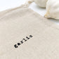 100% Artisan Linen Garlic Storage Bag - 9"x6" - Keep Cloves in a Dark, Cool, Breathable Environment