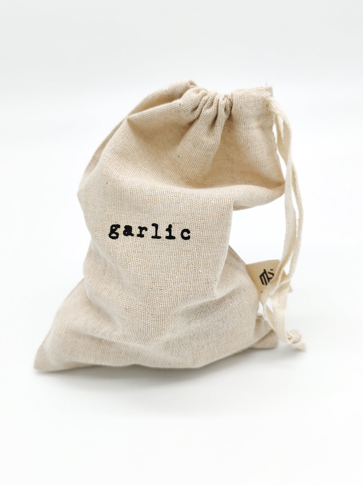 100% Artisan Linen Garlic Storage Bag - 9"x6" - Keep Cloves in a Dark, Cool, Breathable Environment