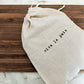 Artisan "Vive Le Pain" 100% Linen Bread Bag with Drawstring  Reusable Farmhouse Bread Bag