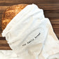 Artisan "Our Daily Bread" 100% Linen Bread Bag with Drawstring