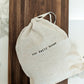 Artisan "Our Daily Bread" 100% Linen Bread Bag with Drawstring